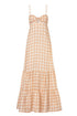 Julieta Linen Maxi Dress / Cream and Butter Scotch
